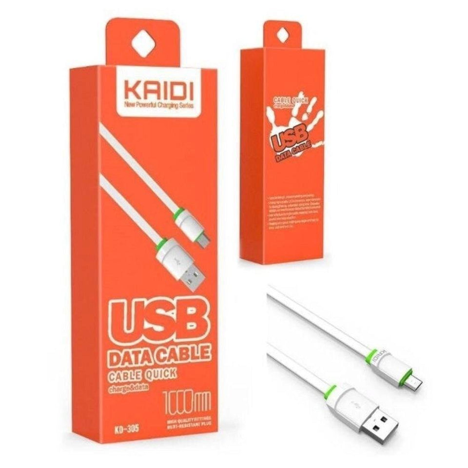 Cabo USB para Micro USB Kaidi KD-38M 1m - 20 Ah