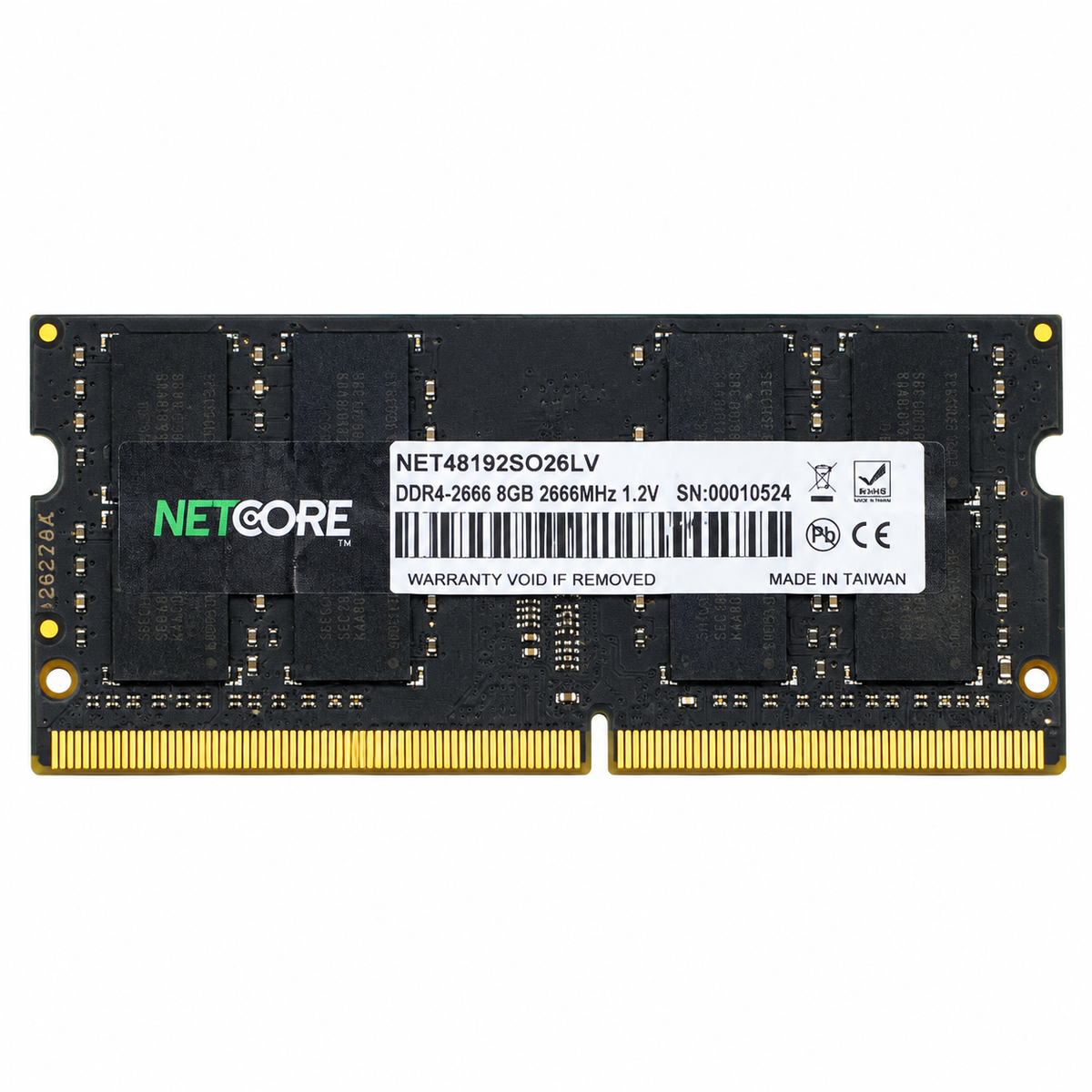 Memória RAM Netcore 8GB DDR4 Notebook