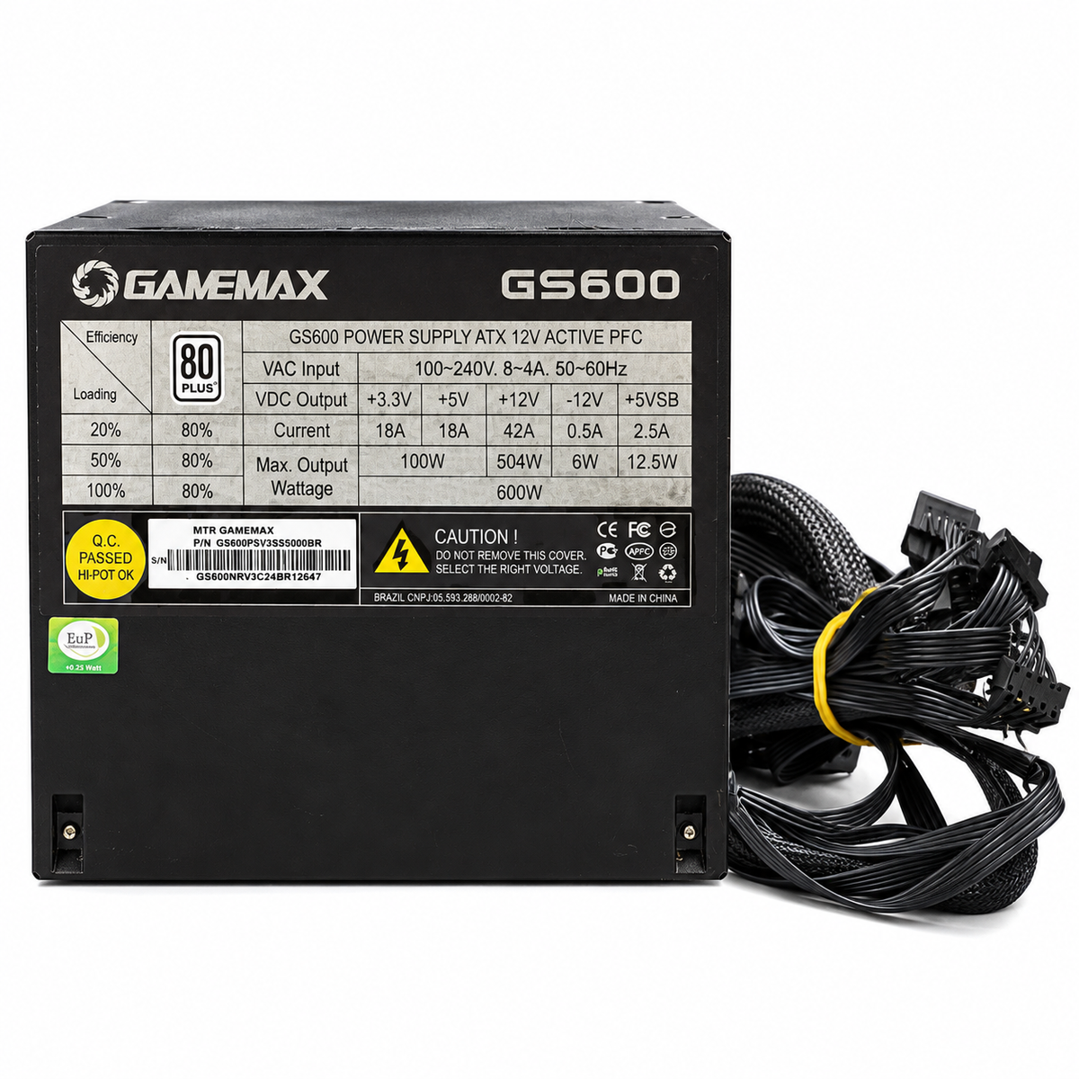 Fonte Gamemax GS600
