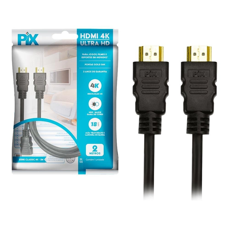 Cabo HDMI Seisa XC-FH3001 preto